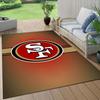 San Francisco 49ers2 Flanellmuster Quadratischer Teppich, Teppichläufer, Teppich für Wohnzimmer Schlafzimmer Sofa Spielzimmer Dekor, Rutschfeste Bodenmatte