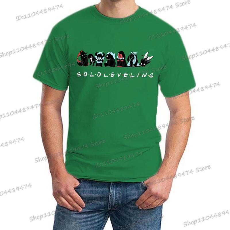 Anime Print Solo Leveling T-shirt Unisex Casual Loose Cool Manga Y2K Tops Sung Jin-Woo Funny Graphic Men Women Fashion Clothes