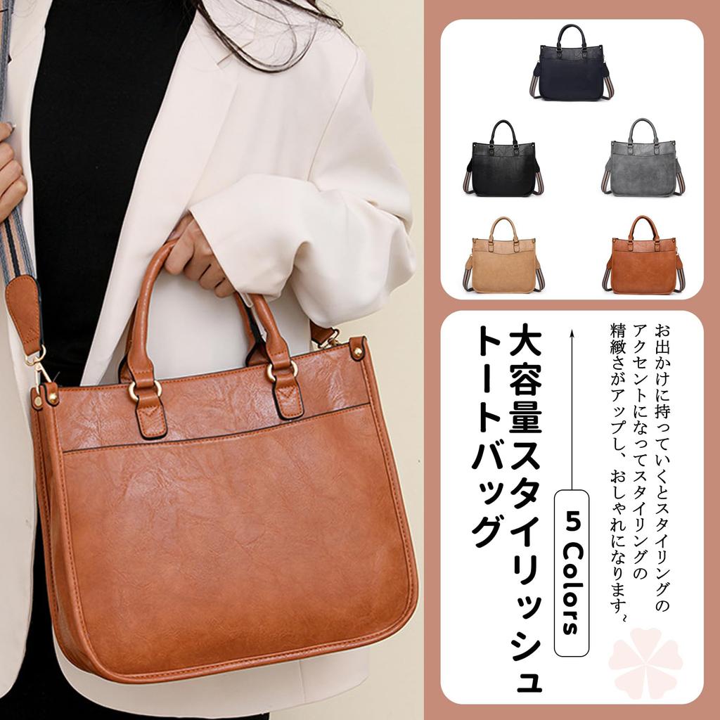 Large Shoulder PU Perfect for Navy NICOLE&DORIS Women's Handbag, Stylish, Retro, Capacity, Bag, 2-Way, Crossbody, Leather, Waterproof, Divided, Cute,