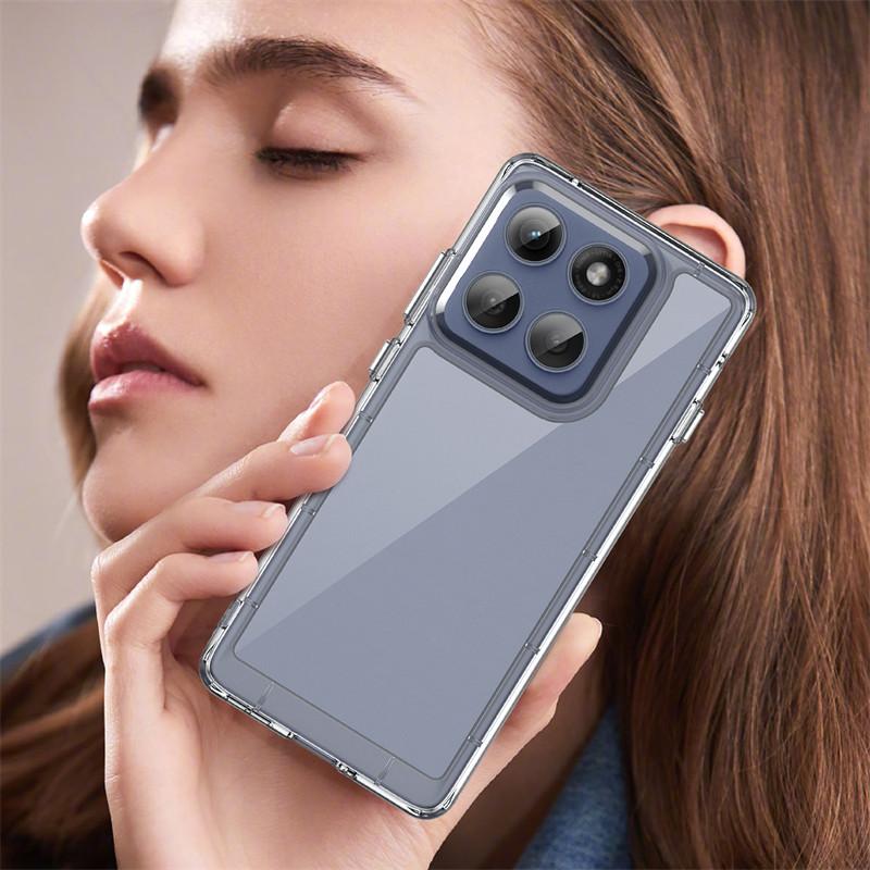 For Motorola Edge 60 Pro Case Motorola Edge 60 Pro Cover Shockproof Clear PC + Silicone Protective Phone Cover Moto Edge 60 Pro