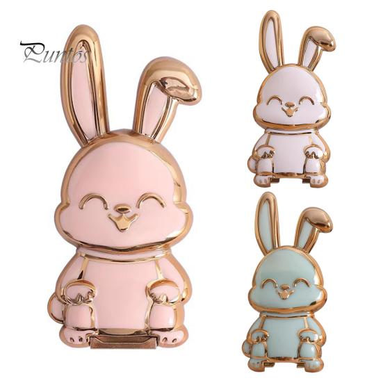 Foldable Bunny Phone Stand Cute Rabbit Phone Holder for Desk Adjustable Phone Bracket for All Mobile Phones