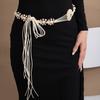 Bohemian retro style fringed waist chain women's exquisite hand-woven waist rope with skirt spring and summer ethnic style belt