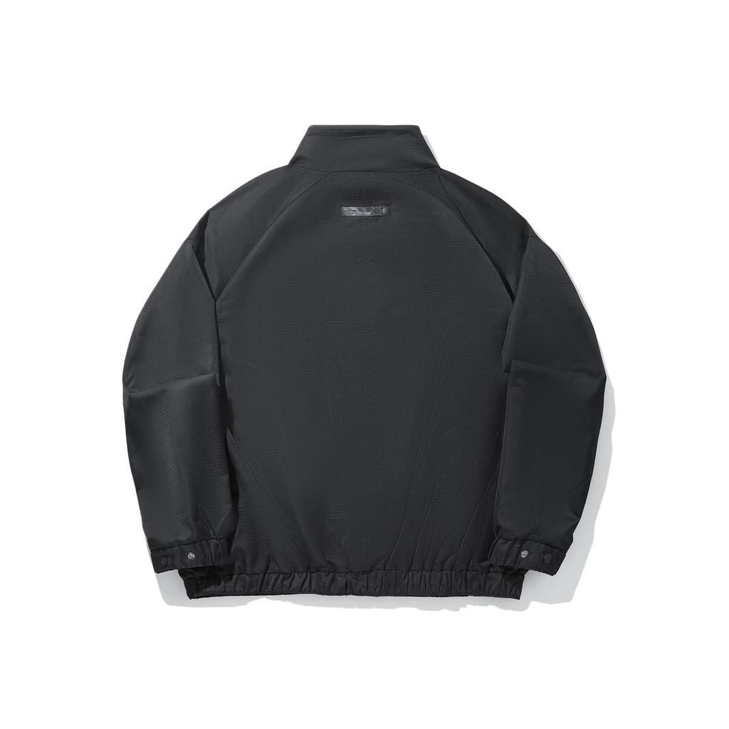 Li Ning Kung Fu Series Stand Collar Zipper Loose Solid Color Comfortable Versatile Jacket Men Jacket AFDVC45-2