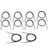 10Pcs Temperature Sensor Probe NTC Thermistor Temp Transducer 5x25mm Cylindrical Head 500mm20K B3950