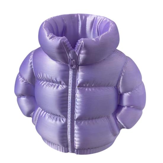 Pencil Case Down Jacket-Shaped Large Capacity Storage Organizer for Makeup Brushes And Stationery