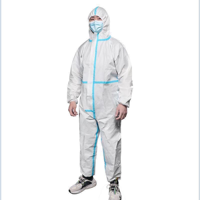 Hooded Disposable Full-Body Protective Suit: Dustproof, Waterproof, for Farm, Spray Paint, and Epidemic Prevention