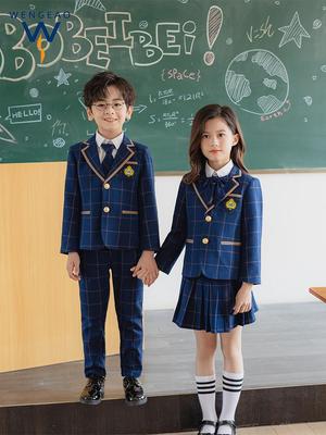 Conjunto Uniforme de Falda Plisada para Niñas Estilo Academia Británica