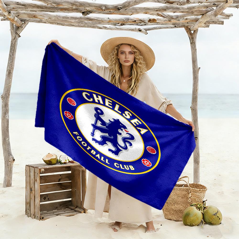 Amore Logo Chelsea Football Club Telo da Spiaggia Super Morbido & Assorbente Confortevole Leggero
