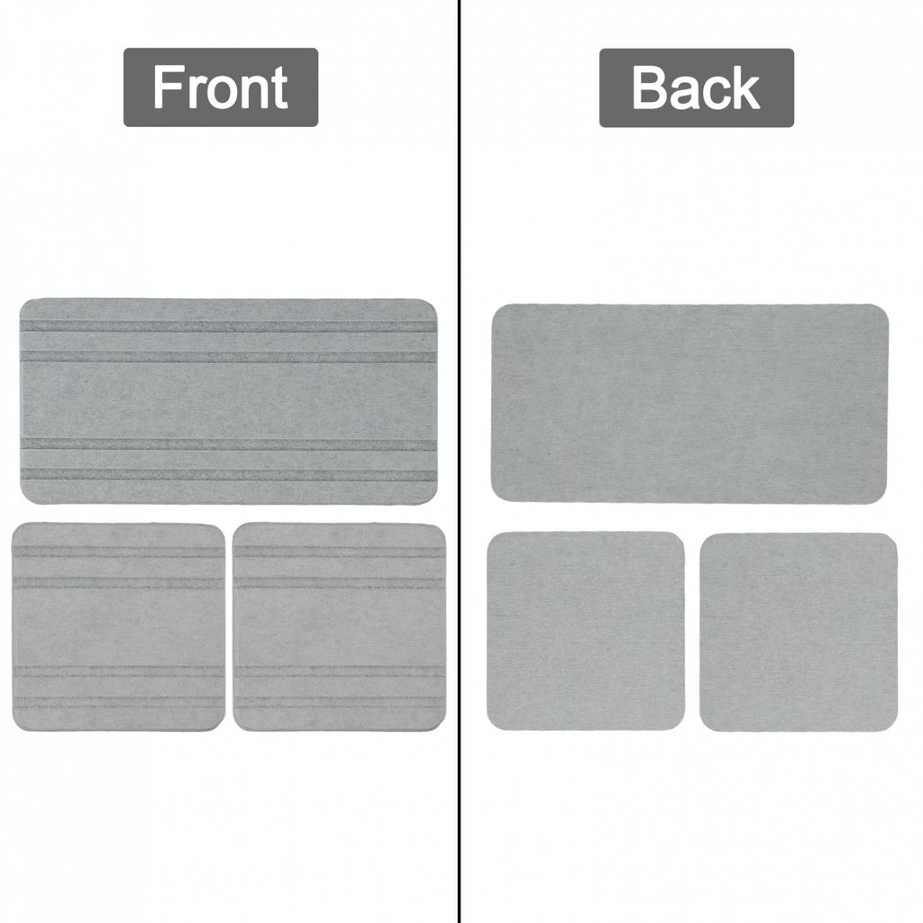 Schnelltrocknendes Kieselgur Untersetzer Set für Küchen- und Badezimmeroberflächen