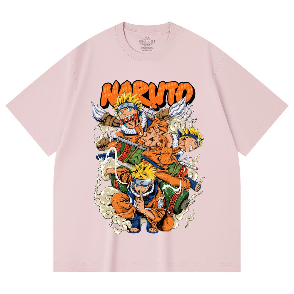 230 Gsm 100% Cotton Naruto V18 Print Unisex Heavy Cotton T Shirt