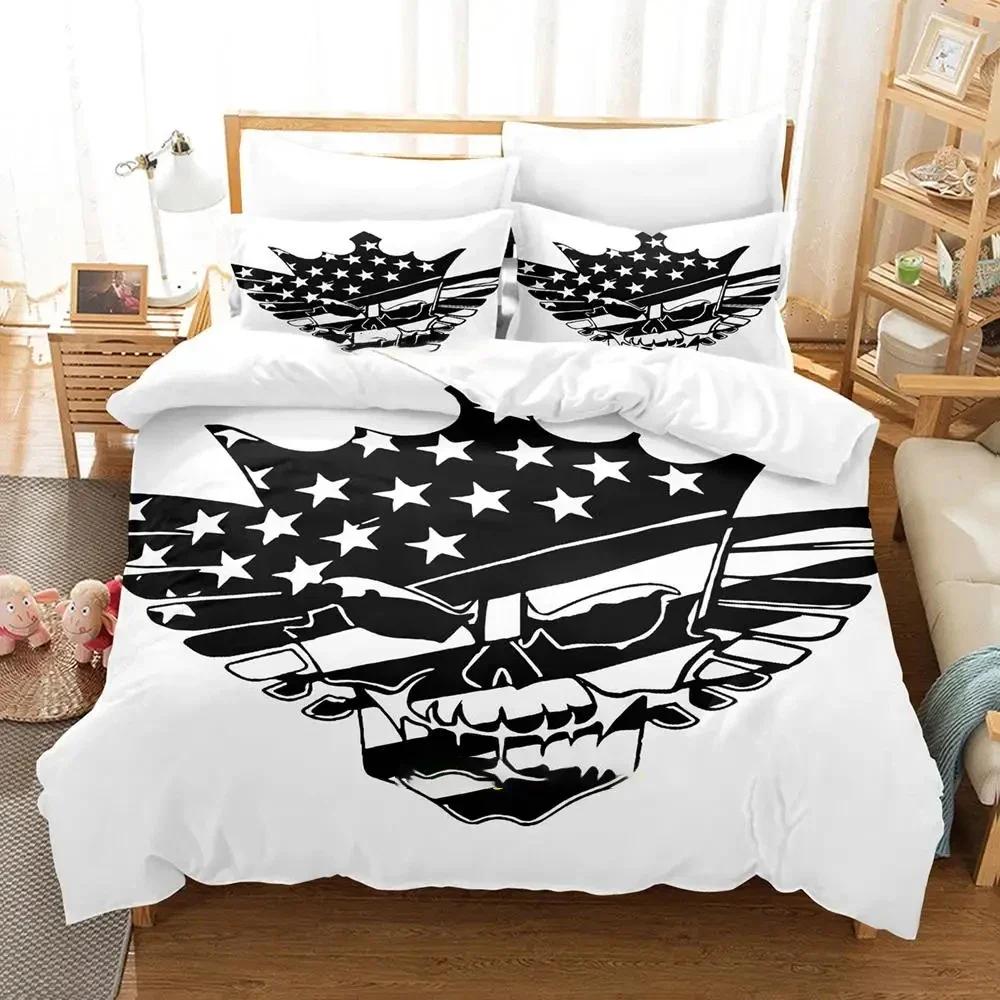 American Nightmare Chłopcy Dorośli Anime Pościel Zestaw Poszewka na Kołdrę Zestaw Pościeli Poszewka na Kołdrę Poszewka na Poduszkę Rozmiar Jednoosobowy Twin Pełny Queen King