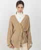 Citybreeze Wool Cable Two-Way Wrap Cardigan_Beige