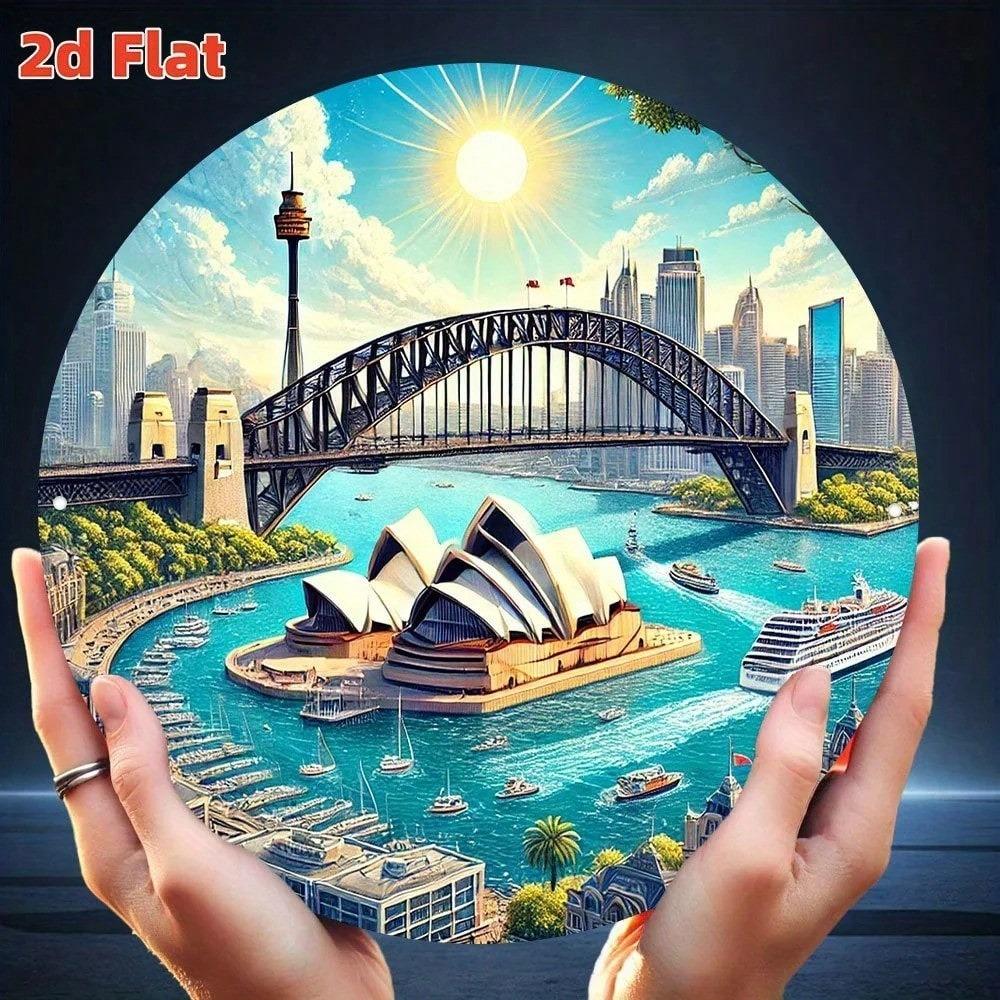 Vintage Metal Tin Sign Travel Enthusiast Gift Home Decor Wall Art