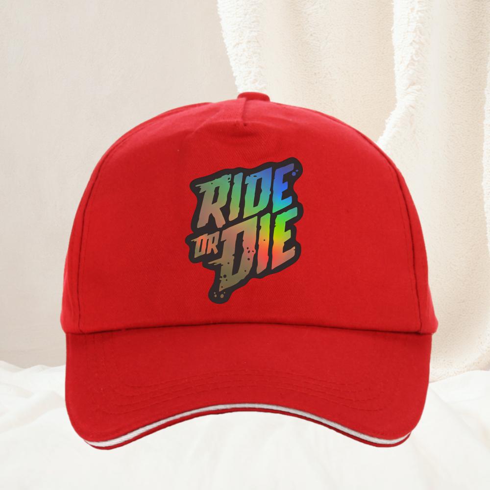Ride or Die Back Print Cotton hat Fashion Brand Luxury Yk Baseball Cap Unisex Women Summer adjustable Snapback hat Adjustable
