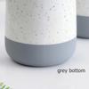 1pc Multicolor Ceramic Vase with Rope Design White Grey Flower Vase Home Decoration Flower Container Pot