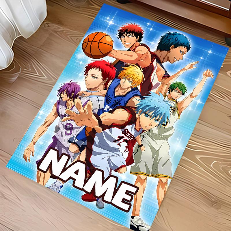 Custom personalization Kuroko's Basketball Print Area Rug - Soft, Washable Non-Slip Indoor Mat,Living Room,Home&Office Decorative Rug