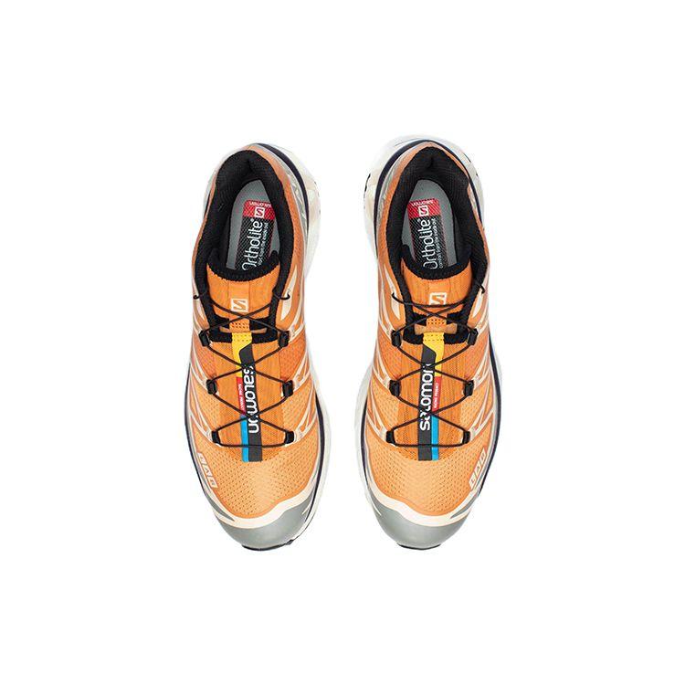 Salomon XT-6 Comfortable Sports Fabric Shock Absorption Non-Slip Wear-Resistant Low-Top Casual Running Shoes Unisex Running Shoes Orange 417099