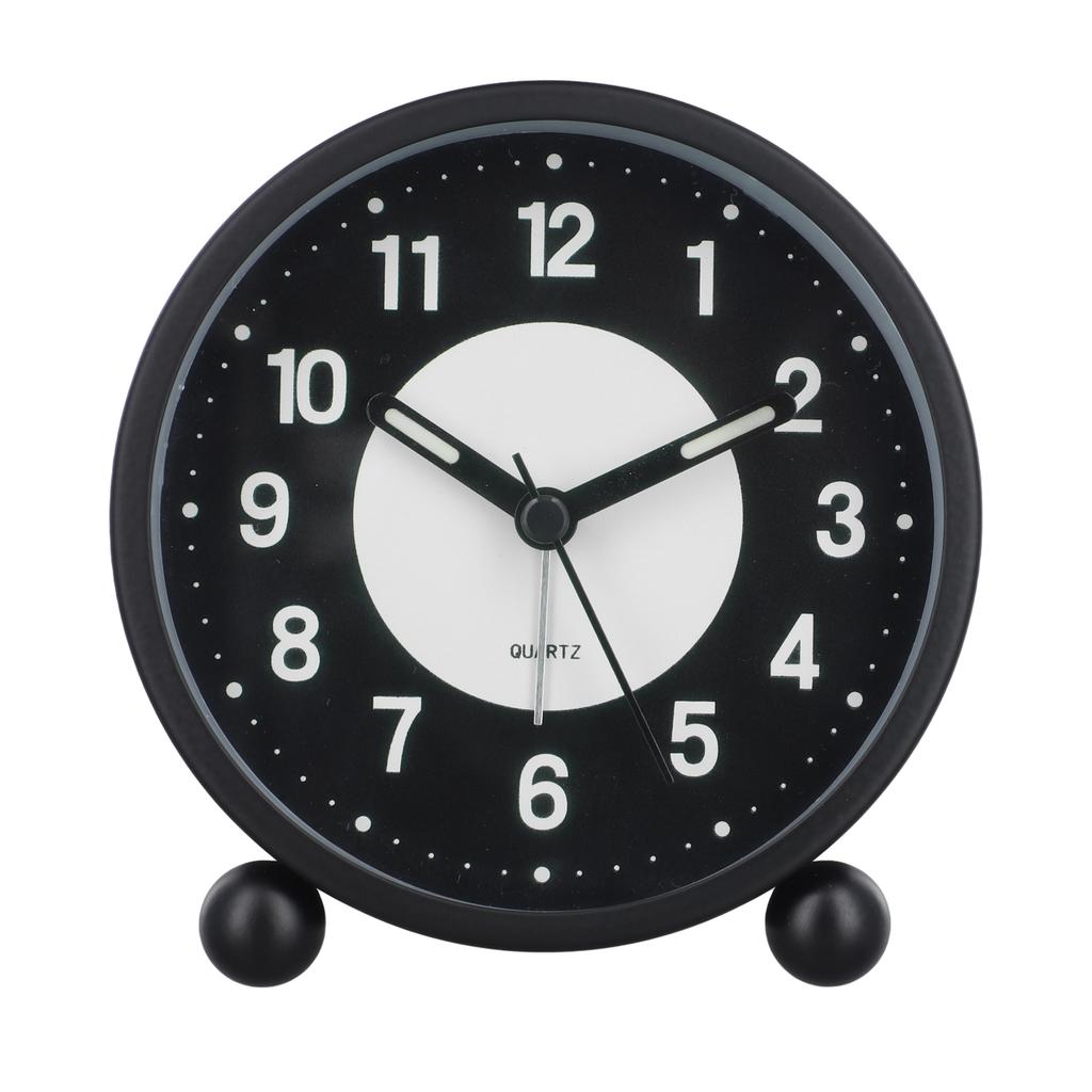 Elegant Glow In The Dark Alarm Clock Noiseless Bedroom Decor Battery Operated