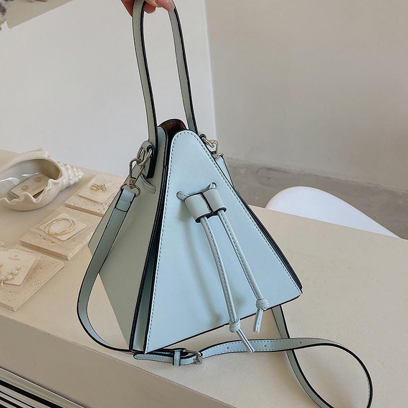 Niche Designer Bag Women 2025 New Candy Color Triangle Bag Messenger Bag Personalized Hand Bag