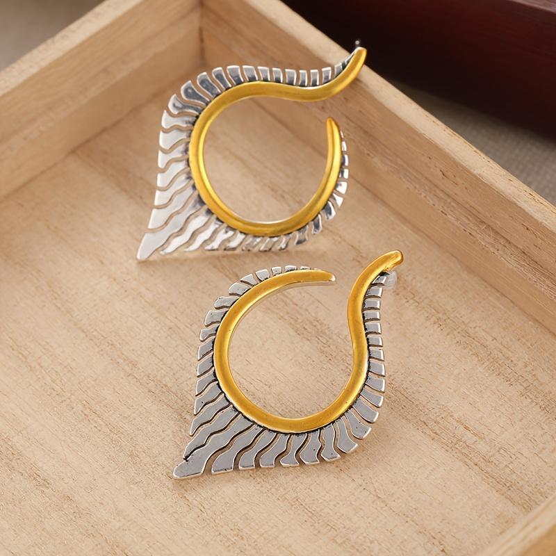 

1 Pair Vintage Boho Copper Dangle Earrings срібний