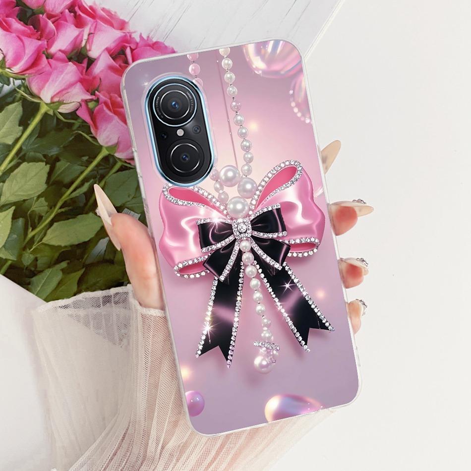 For Huawei Nova 9 SE Nova9 Cute Flower Butterfly Cat Painted Case For Huawei Nova 9 9SE Soft Silicone TPU Phone Cases