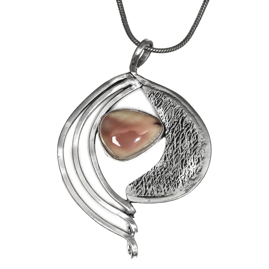 Imperial Silver  Jasper Gifted Necklace Gemstone Jewelry Pendant Natural