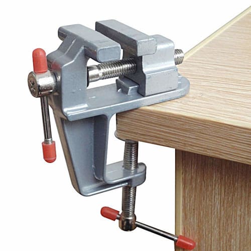 AmoYoung Portable Bench Vise, Small Home Vise, Easy Installation, Hobby Vise, Mini Table Clamp, Rotating Repair Tool