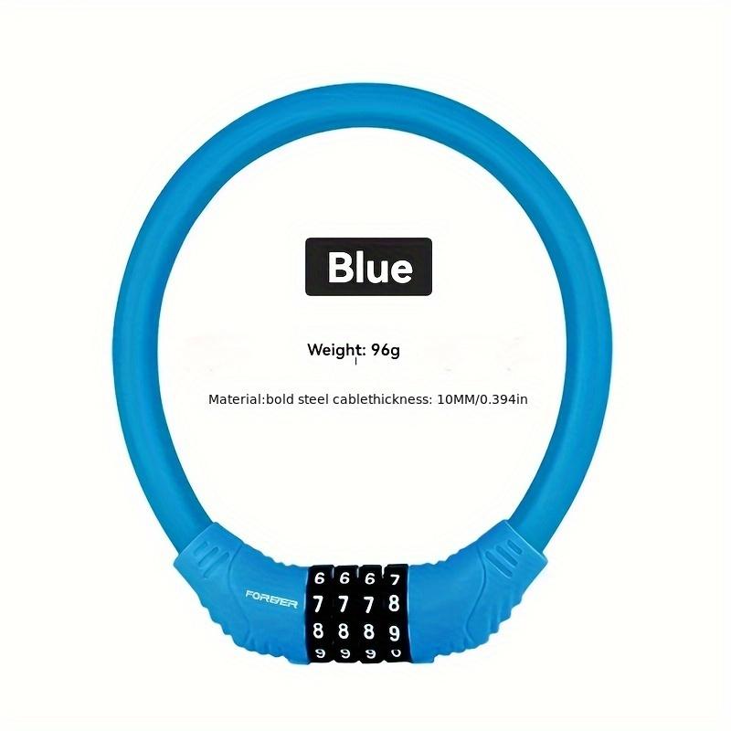 1 Stück Hochleistungs-Diebstahlsicherung Fahrradkettenkabel tragbares Kombinationsfahrradschloss, mit 4-stelliger rücksetzbarer Kombination, geeignet für Fahrräder -16 Zoll