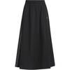 Women's FUSTLSKIRT Woven Sports Midi Skirt Black JJ1104
