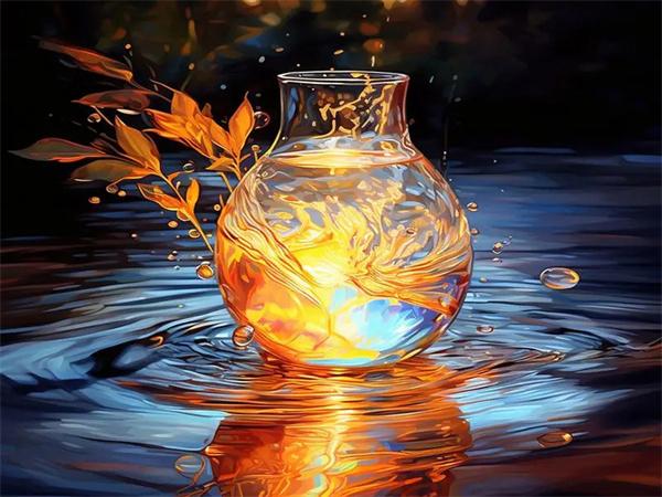 Diamond Painting Kits Sunset Cup Embroidery Mosaic Seaside Landscape Full Square Round Home Decor