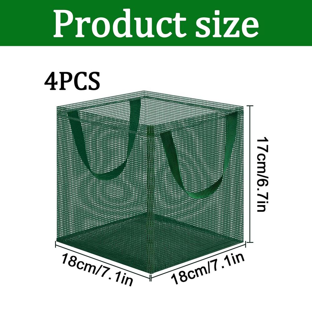

Aquatic Plant Basket Foldable Reusable Mesh Plant Basket Breathable Lily Pots Container for Aquarium Pool Garden Water Lily