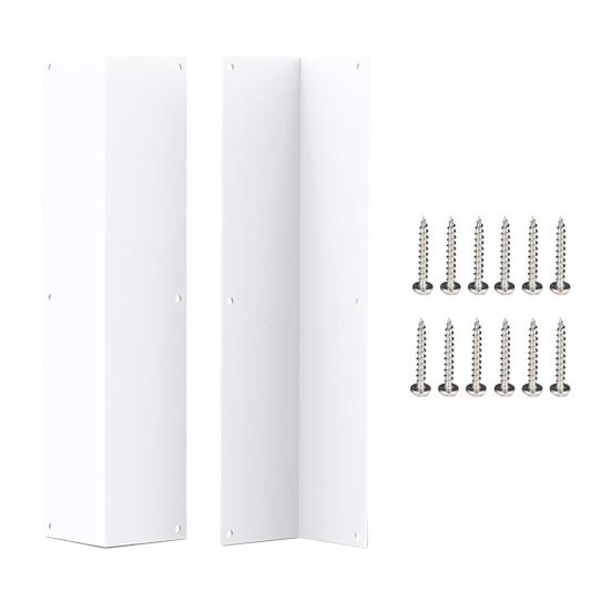 2Pcs Stainless Steel Corner Guards 89 Degree Angle Weed Whacking Protection Easy Installation Metal Protector