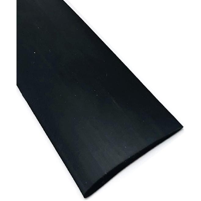 Winilowa Płaska Listwa Przejściowa na Podłogę Samoprzylepna Listwa Oddzielająca Krawędź Podłogi Szerokość 5cm/2 cale Można Ciąć (Czarny 4m/13ft)