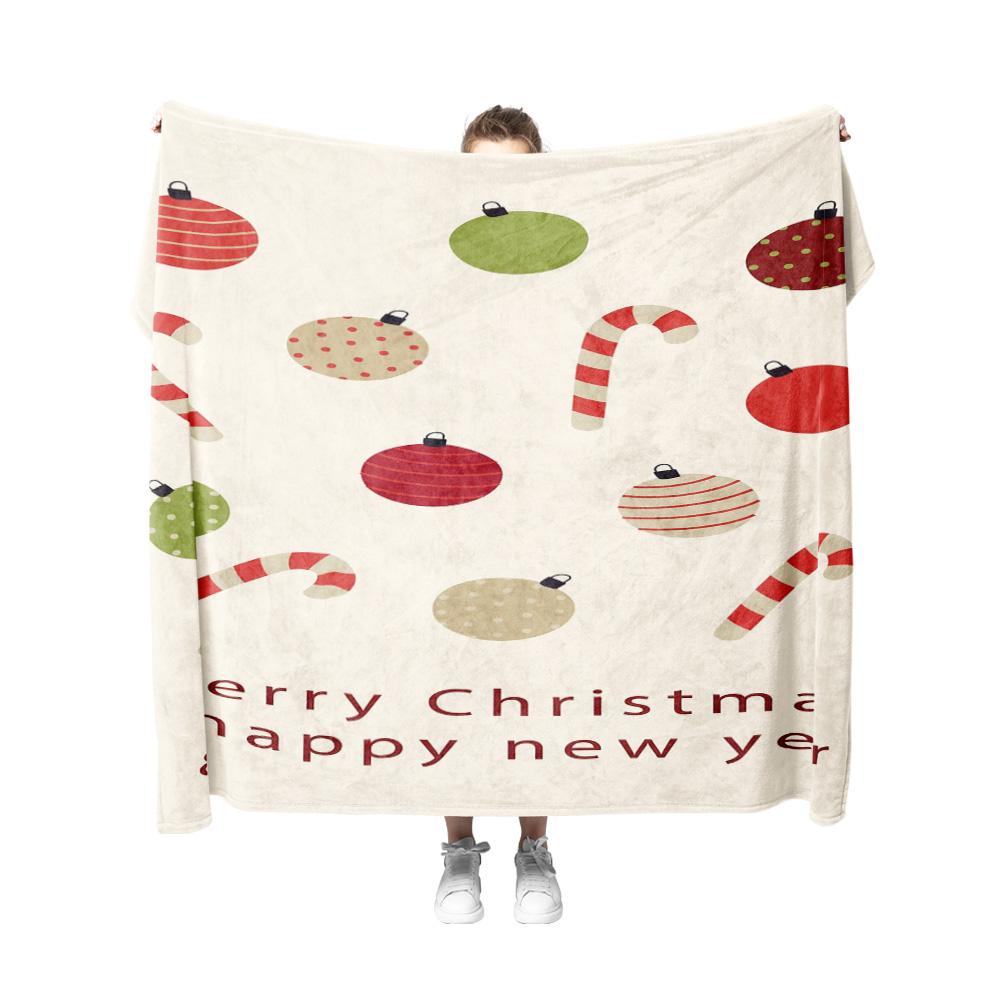 Tuniu festliche Weihnachts-Karodecke für Sofa Bett Wohnzimmer Dekoration
