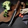 6PCS Stainless Steel Kitchen Knives Set Tools Forged Hammer Pattern Meat Cleaver Stainless Steel Chef Knife Sharp Fruit Paring Knife Gift Case