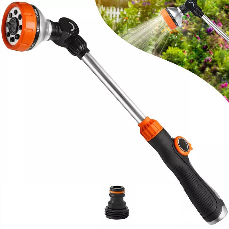 Schlauchsprühdüse Hochdruck-Wasserschlauchdüsensprüher mit 8 einstellbaren Mustern für die Gartenbewässerung, Autowäsche und Haustierdusche