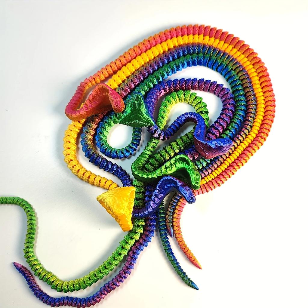 3D Printed King Cobra Statue Car Ornaments, Suitable As Car Dashboard Ornaments, Gifts, Home & Office Desktop Decoration