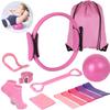 13Pcs/Set Body Shaping Pilates Ball Set Portable Yoga Pilates Circle Resistance Bands  Women