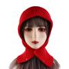 Outdoor Bonnet Hat Scarf Ear Protection Pullover Cap Women Winter Cap Knitted Hats Beanies Hat