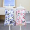 Winter Warm Dog Clothes Autumn and Winter Flower Pet Clothing Teddy Pet Clothes Four Legs Cotton Clothes Dog Outdoor Warm Apparel