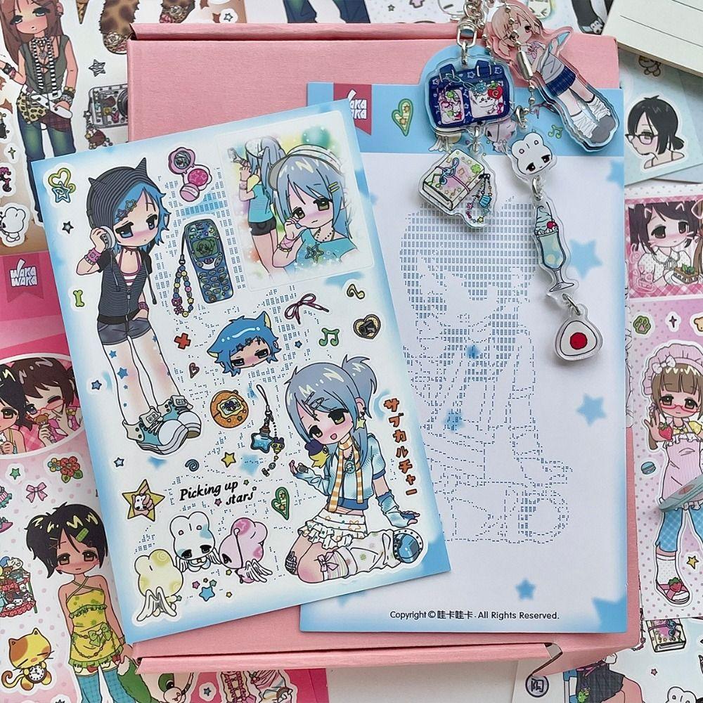 DIY Stickers Deco Stationery Stickers Cute Millennium Anime Story Stickers Phone Craft Stickers