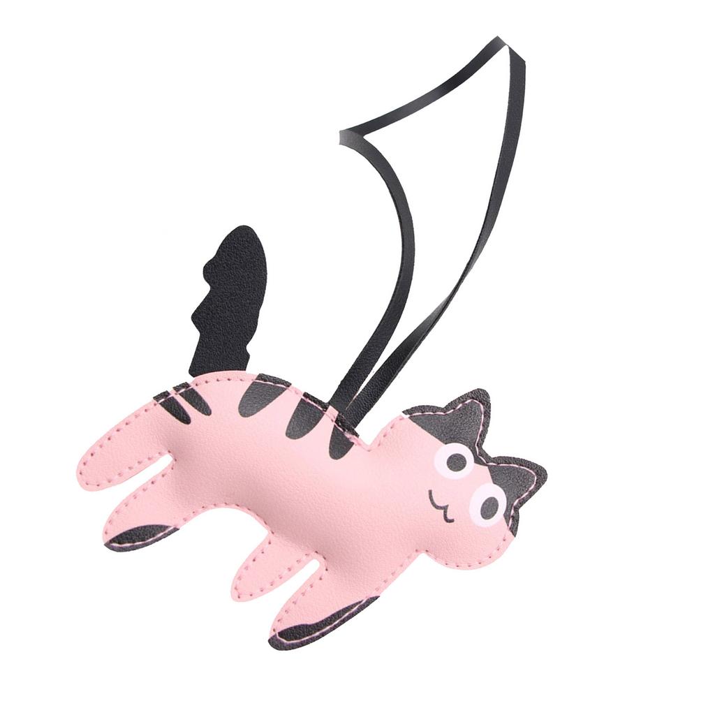 Söt Katt PU Läder Ryggsäck Charm Stilfull Väskhänge PU Textur Lämplig för Unga Kvinnor och Studenter Present