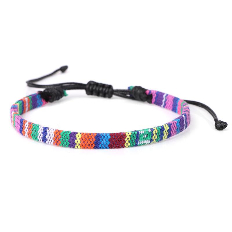 Bohemian Handmade Couple Bracelets Men Charms Weave Adjustable Bracelets for Women Friendship Summer Beach Surfing Boho Jewelry