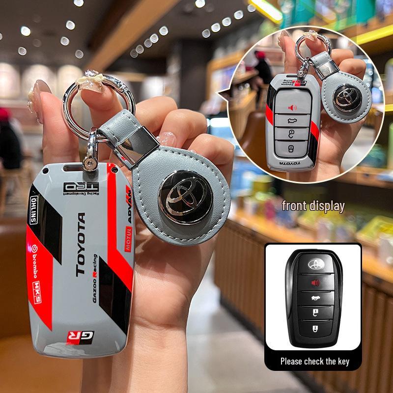 Pokrowiec na kluczyk Toyota Camry, Corolla, Levin, Avalon, Highlander, RAV4, CHR z metalową klamrą