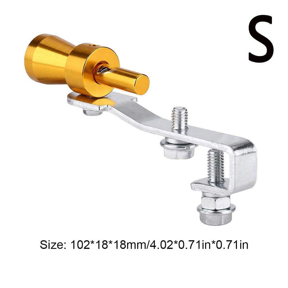 

Универсальный автомобильный турбо-звуковой симулятор S/M/L из алюминиевого сплава, турбо-выхлоп, свистящий звук, усилитель звука Blow Off для прямой выхлопной трубы