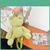 Plush Green Frog Backpack For Casual Travel And Gift Ideas