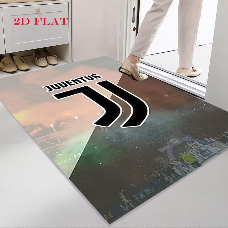 Tappeto Rug Juve per Soggiorno Camera da Letto Casa Decorazione Divano, Tappetino Antiscivolo per Giochi Bambini