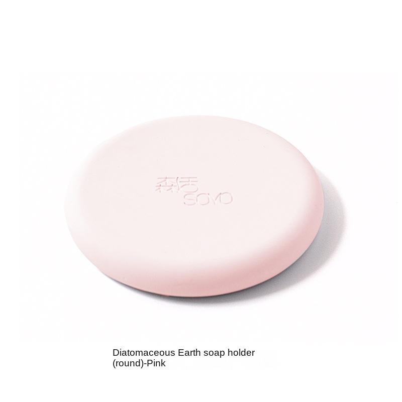 Bathroom Diatomaceous Earth Soap Holder Water-absorbent and Odorless Washbasin Diatomaceous Earth Soap Holder