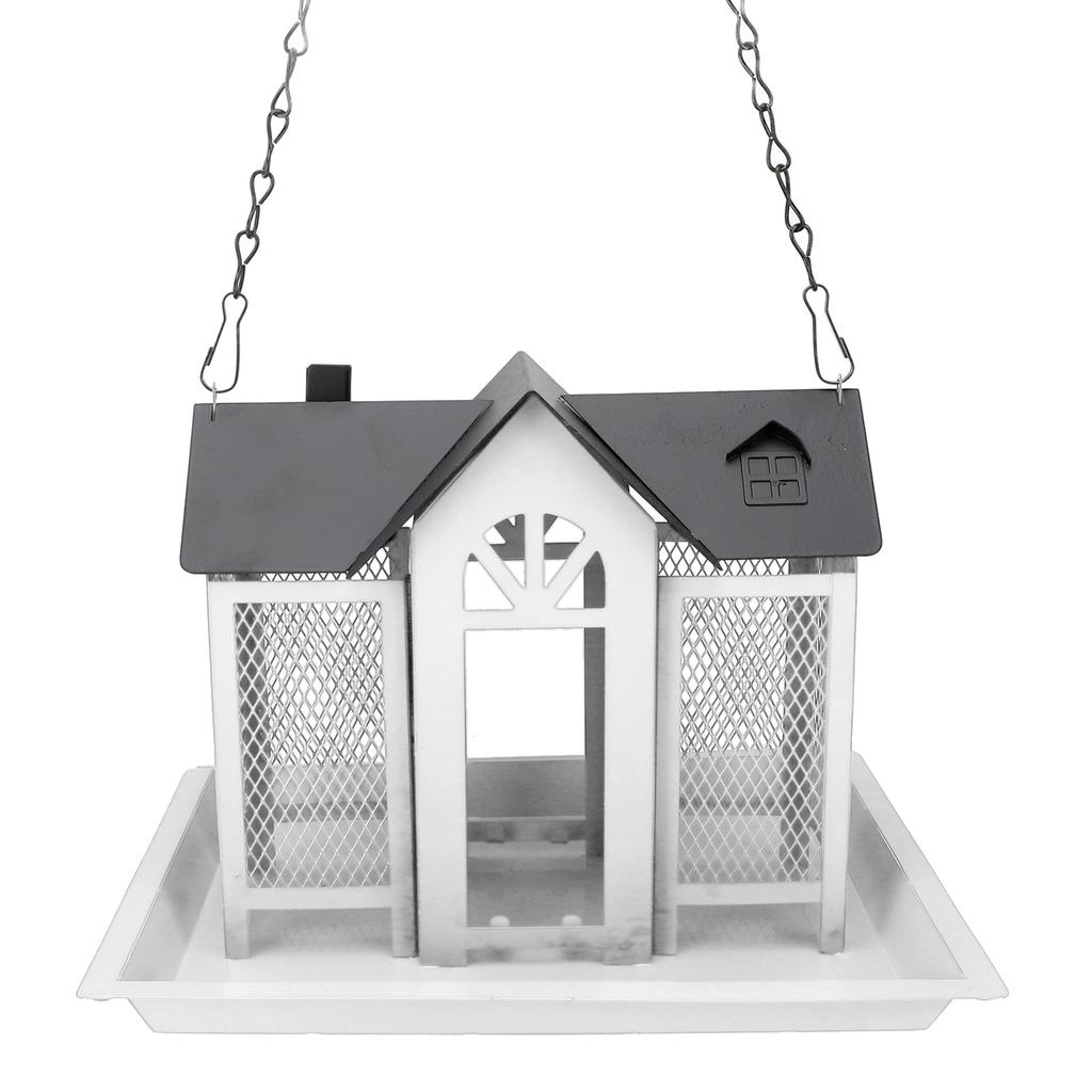 Bird Feeder House for Outside Mesh Wild Bird Feeder Large Capacity Weatherproof Bird Feeding Station Hanging for Garden Yard   Proof
