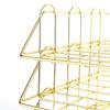 Modern Stackable Letter Tray Desktop Organizer Under Desk Hanging Organizer Metal Paper Tray for Women Men Student Staff